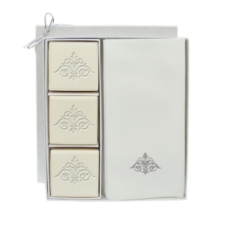 Step-Up Relief Eco Luxury Courtesy Gift Set-S-Damask Soap ST2926723